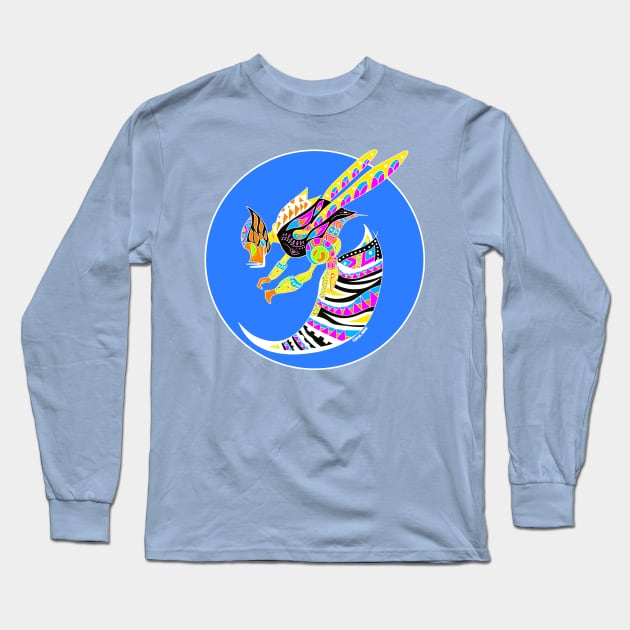 blue label honey bee ecopop Long Sleeve T-Shirt by jorge_lebeau